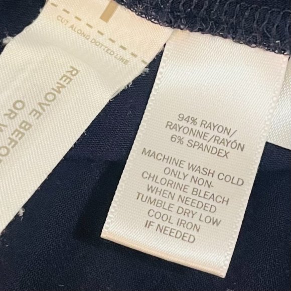 Cute LOFT Navy Short Skirt - Picture 4 of 4